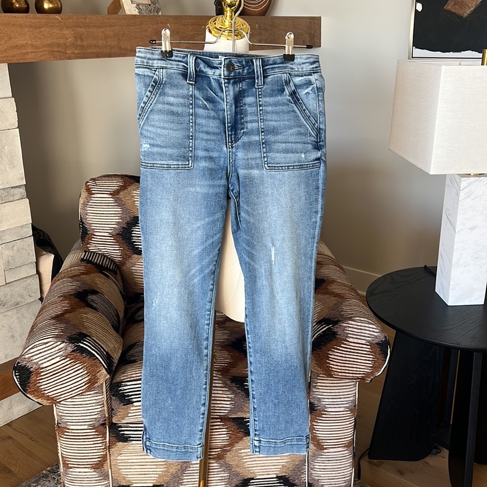 Kut from the Kloth Reese High Rise Ankle Straight Leg Jeans